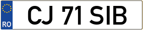 Truck License Plate